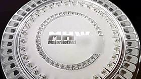 Exotic Kandy Love dominates then rides Rome Major's big cock hard