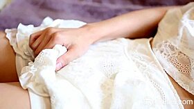 Does abbie's chinese pussy squirt from panty masturbation?