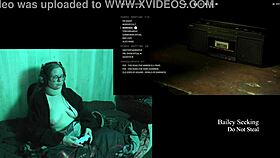 Naked brunette with big tits plays Alan Wake 2 part 12