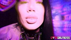 tattooed goth lacey jayne moans loudly during intense bedroom session