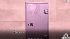 femboy teases in bunker roleplay leading to close-up creampie action