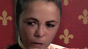 bound babe spanked choked dildo punished hard