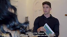 a barcelona agent trades deportation for mariana martix's juicy fuck 😈🔥