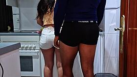 he caught me in kitchen fucked my ass deep n hard while horny af