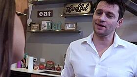 hot nurse ella knox bends over tittyfucks huge cock doggystyle in hospital