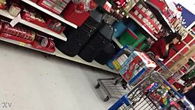 candid hidden cam catches mom shopping unaware