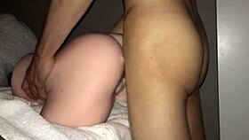 spanish guy pounds skinny euro torso pussy toy with cum creampie