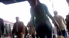 i can't stop staring at her huge ass shaking outdoors in hd