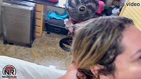 Holy shit, i thank my wife's friend for anal lessons and fuck her tight asshole raw!