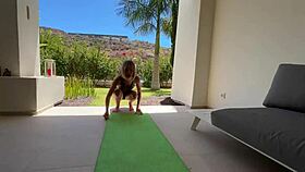 fantasies unfold with yoga teacher session