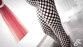 cute college slut craves rough anal dildo fucking in bedroom heels