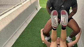 muscular coach, wanna fuck your student outdoors?