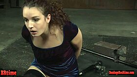 dick-loving sub slut bound and throatfucked sloppy by dom group