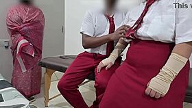 Teacher's Hidden Thrill Watching Students' Steamy Fuck Session