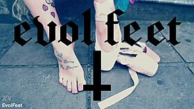 check out the ballerina strutting in ballet shoes