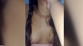 Perfect Tits Amateur Sucks Fingers in Seductive Homemade Tease