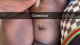 Snuck in to pound tattooed african milf's pierced clit