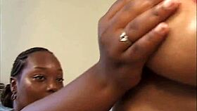 Feast Eyes On Big Black Lesbians Licking Pleasuring Huge Tits!