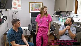 Tyler Lynn's fetish stethoscope exam unfolds