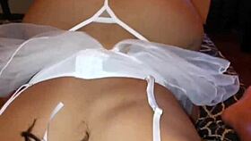 damn that latina escort looks hot in thong anal fuck