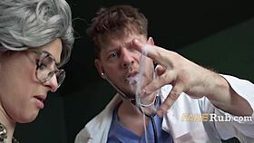 Czech granny shares intimate moments with doctors