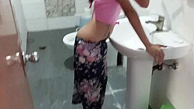 after brushing teeth i rim this petite asian babe's tight asshole then fuck her doggystyle