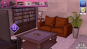 femboy teases in bunker roleplay leading to close-up creampie action