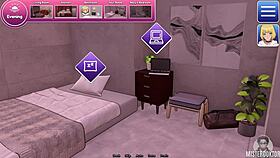 femboy teases in bunker roleplay leading to close-up creampie action