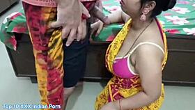 Homemade Indian maid bent over big ass doggystyle pussy fucking close up