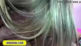 Amy Brooke chokes on cocks in sloppy blowbang orgy