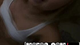 filming cute blonde gym workout turning nude pov blowjob