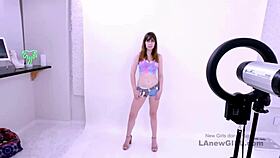 Brunette model fucked hard at casting audition