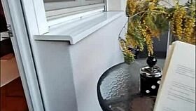 Milf Watches Brunette Suck Huge Cock