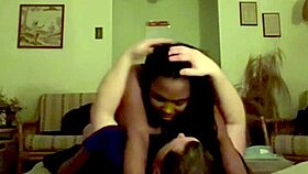 amateur ebony rides coworker cock bent over doggystyle after work