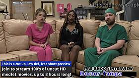 Dr tampa humiliates gaping patient in latex nurse fetish backstage