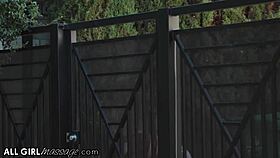 kenzie madison's steamy outdoor fingering by wild neighbor in allgirlmassage twist