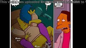 marge simpson bent over anal assfucking cowgirl doggystyle cum riding