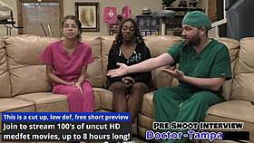 Dr tampa humiliates gaping patient in latex nurse fetish backstage
