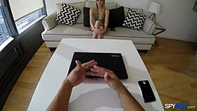 spy pov hollie mack gets fucked hard doggy by huge cock