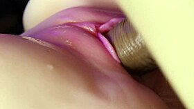 huge cock creampies pink wet squelching pussy in super hot oiled close-up action