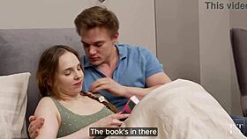 Classmates skip literature for steamy neighbor quickie sex instead