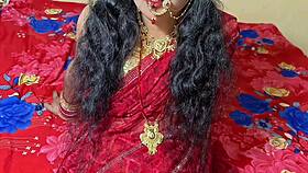 desi newlywed wife bends over bedroom for husband's dirty doggystyle pounding