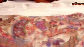 she strips and dances nude on the beach before her boyfriend fists her wet pussy wide