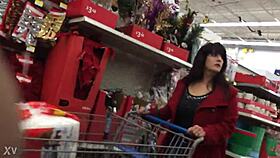 candid hidden cam catches mom shopping unaware