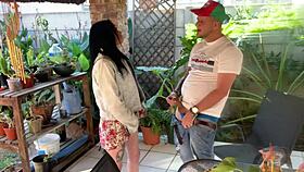 Homemade Outdoor Mutual Masturbation Close-Up In Miniskirt