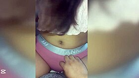 Perfect Tits Amateur Sucks Fingers in Seductive Homemade Tease