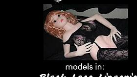 camiile sex doll shines in black lace lingerie during steamy photoshoot
