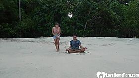 We Meditated on Beach. Ended with Amateur Blowjob Frenzy!