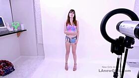 Brunette model fucked hard at casting audition