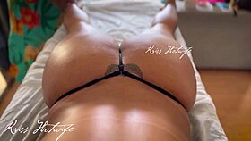 married puta massages with tits out string thong buried in juicy pussy for service guy